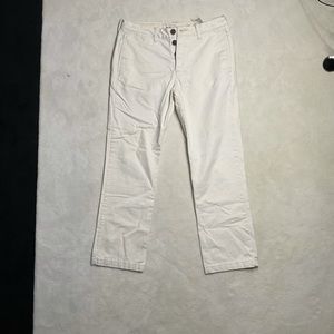 Abercrombie and fitch white chino pants 32W 30L